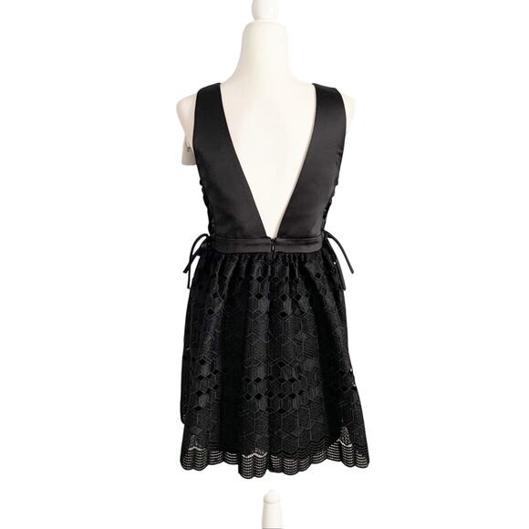 Sandro Paris Luminary Mini Dress 2 Black NWT - Picture 6 of 12